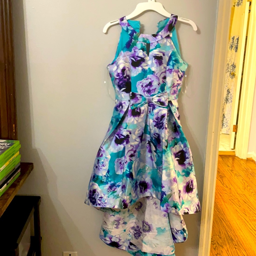Size 10 Girls Floral High-Low dress